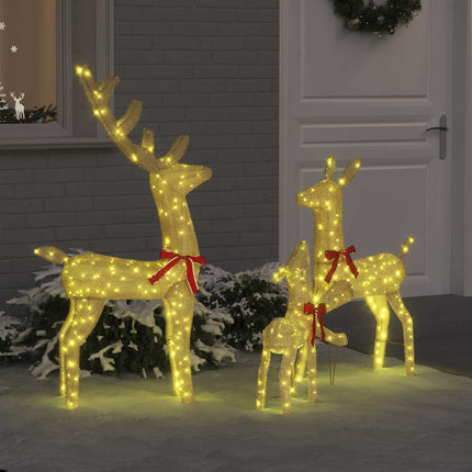 Rendierfamilie 3 St 300 Led's 68 X 26 X 127 Cm Stof