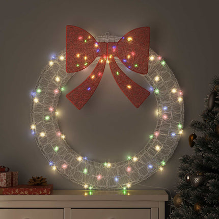 Krans 60 Led's 76 X 76 X 8,5 Cm Acryl
