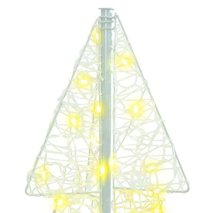 Kerstboom met 100 LED Warmwit 120 cm Acryl