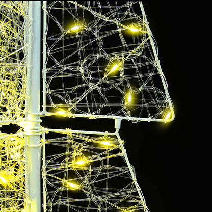 Kerstboom met 100 LED Warmwit 120 cm Acryl