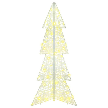 Kerstboom met 100 LED Warmwit 120 cm Acryl