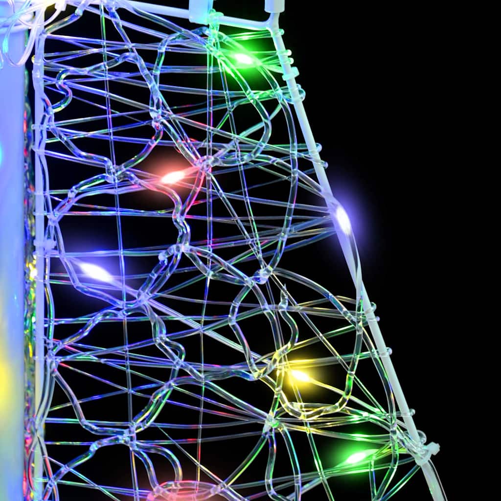 Kerstboom met 100 LED Multikleur 120 cm Acryl