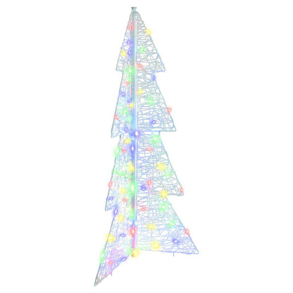 Kerstboom met 100 LED Multikleur 120 cm Acryl