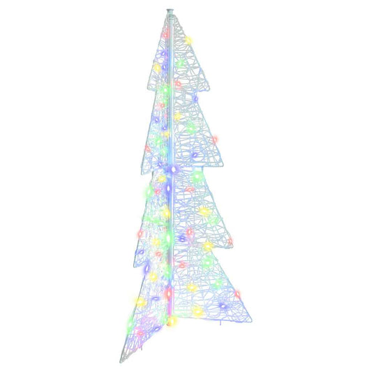 Kerstboom met 100 LED Multikleur 120 cm Acryl