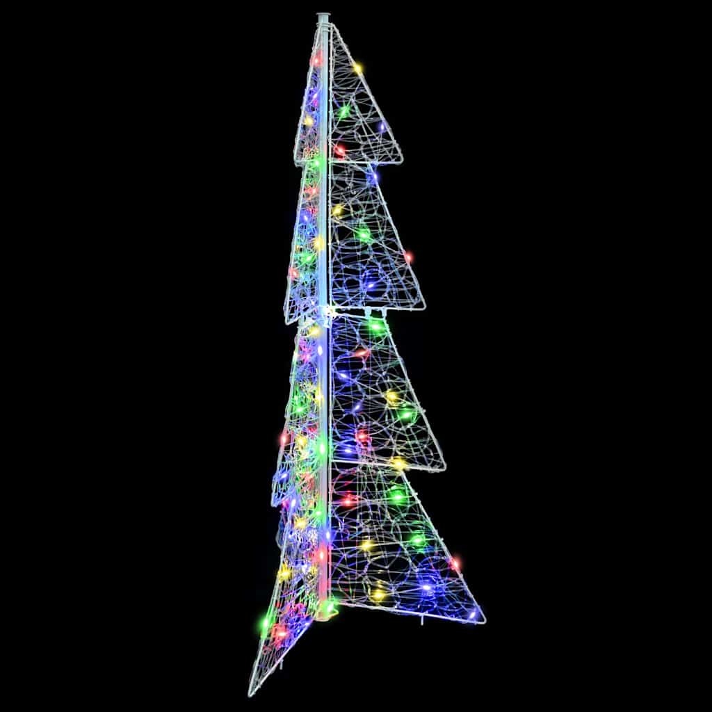 Kerstboom met 100 LED Multikleur 120 cm Acryl
