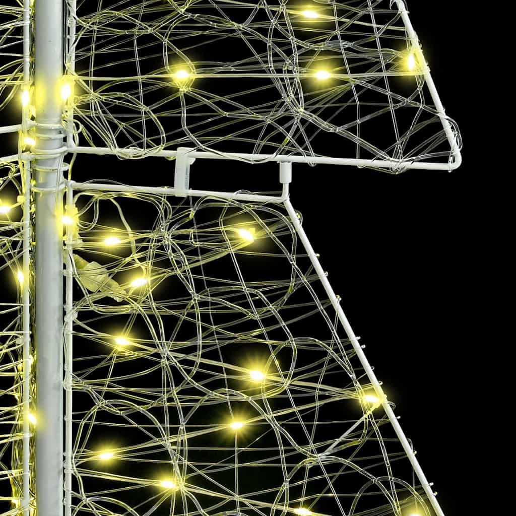 Kerstboom met 240 LED Warmwit 180 cm Acryl