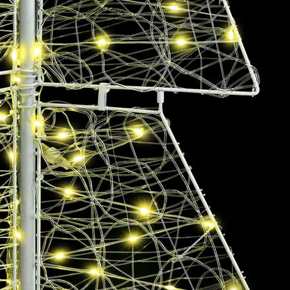 Kerstboom met 240 LED Warmwit 180 cm Acryl