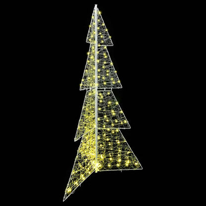 Kerstboom met 240 LED Warmwit 180 cm Acryl