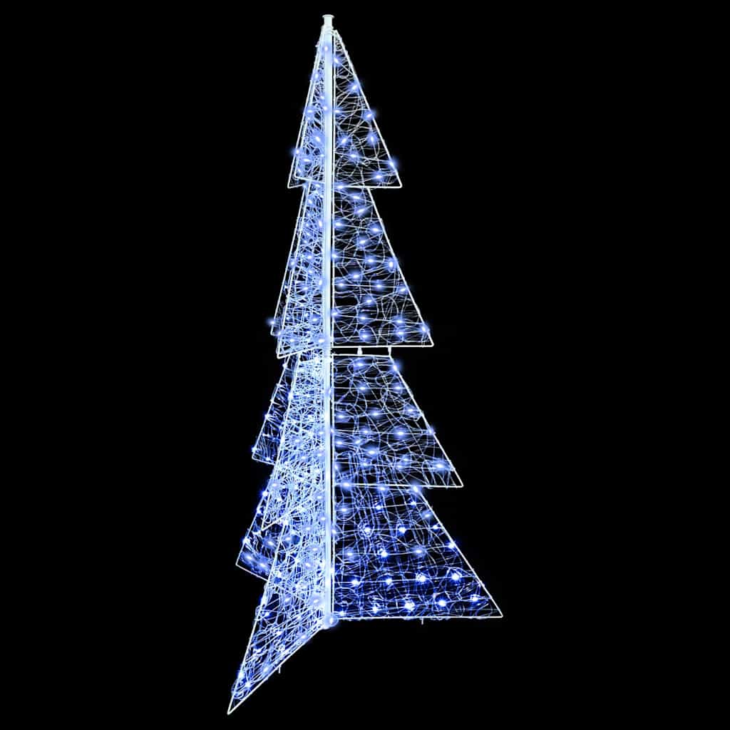 Kerstboom met 240 LED Koud Wit 180 cm Acryl