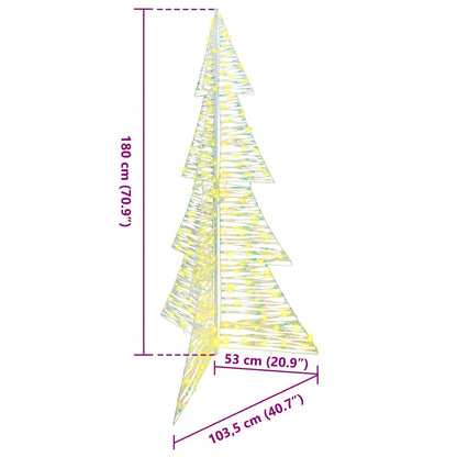 Kerstboom met 240 LED Warmwit 180 cm PET