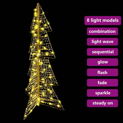 Kerstboom met 100 LED Warmwit 120 cm PET