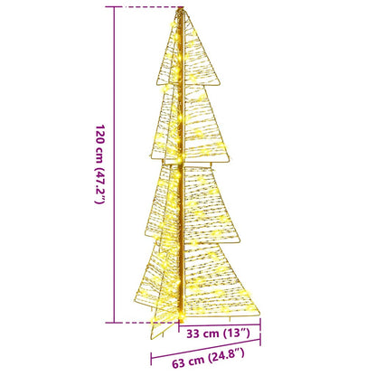 Kerstboom met 100 LED Warmwit 120 cm PET