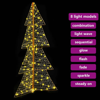 Kerstboom met 160 LED Warmwit 150 cm PET