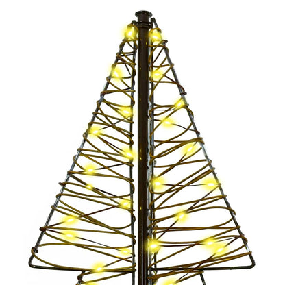 Kerstboom met 240 LED Warmwit 180 cm Rattan