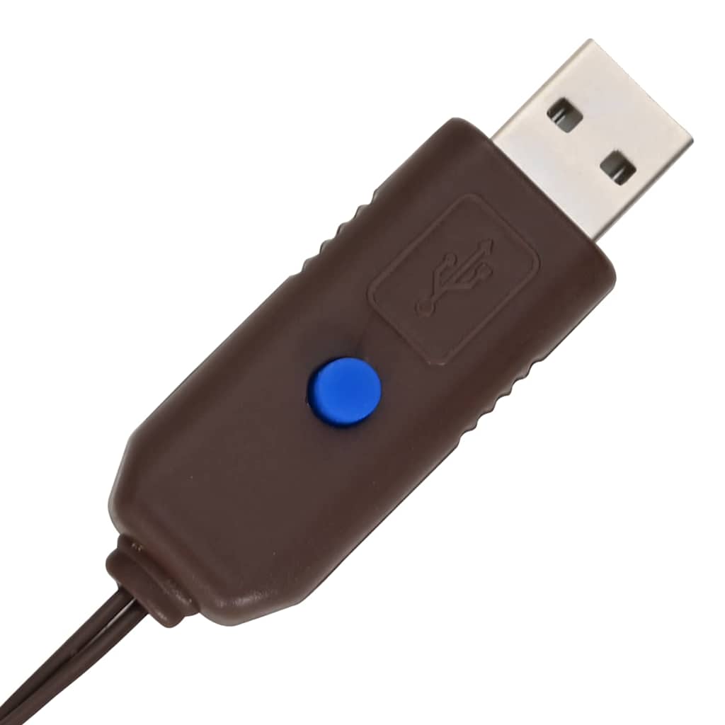 Kerstboom met 240 LED Warmwit 180 cm Rattan