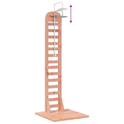 Buitendouche 223 Cm Massief Douglas Hout En Roestvrij Staal
