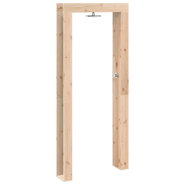 Buitendouche 226 Cm Massief Grenenhout En Roestvrij Staal
