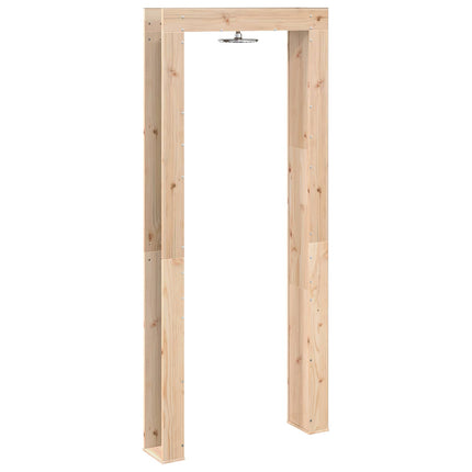 Buitendouche 226 Cm Massief Grenenhout En Roestvrij Staal