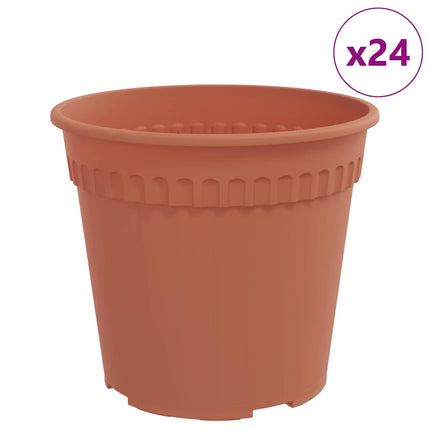 Ronde Bloempot 24 Pcs Ø 17 X 14 Cm Kunststof