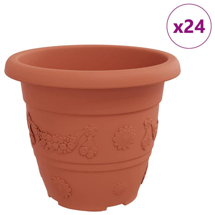 Ronde Bloempot 24 Pcs Ø 26 X 21.5 Cm Kunststof