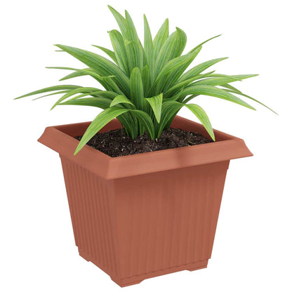 Vierkante Bloempot 6 pcs Baksteenrood 43 x 43 x 33.5 cm