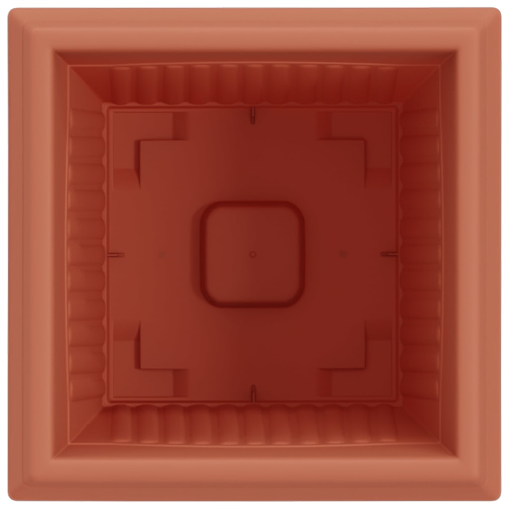 Vierkante Bloempot 6 pcs Baksteenrood 43 x 43 x 33.5 cm