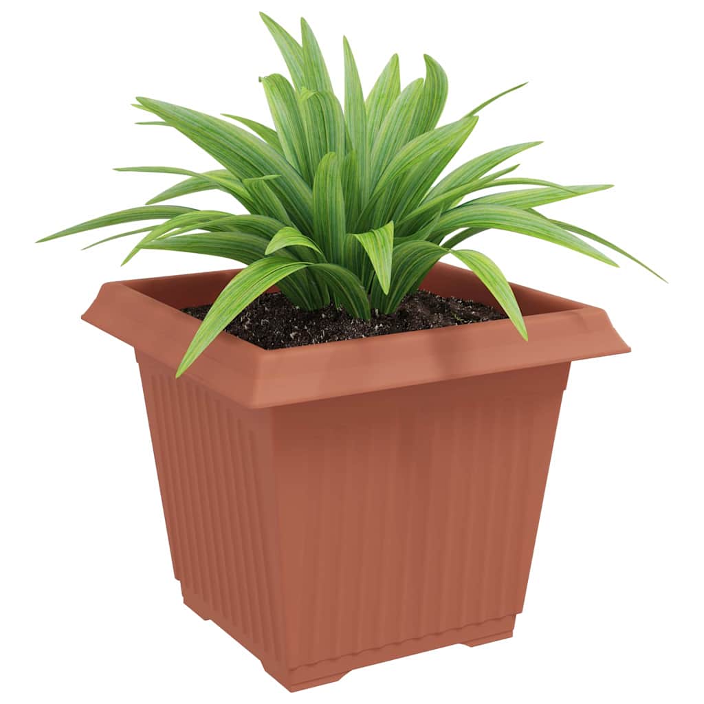 Vierkante Bloempot 6 pcs Baksteenrood 43 x 43 x 33.5 cm