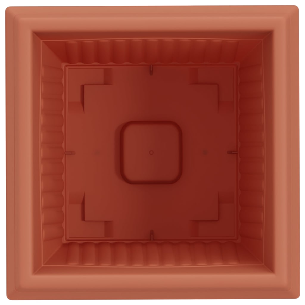 Vierkante Bloempot 6 pcs Baksteenrood 43 x 43 x 33.5 cm