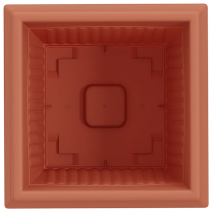 Vierkante Bloempot 6 pcs Baksteenrood 43 x 43 x 33.5 cm