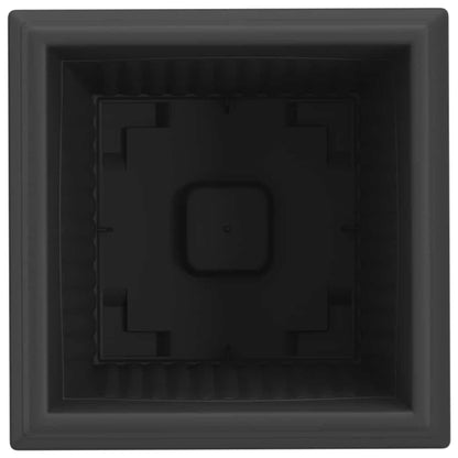 Vierkante Bloempot 6 pcs Zwart 43 x 43 x 33.5 cm Kunststof