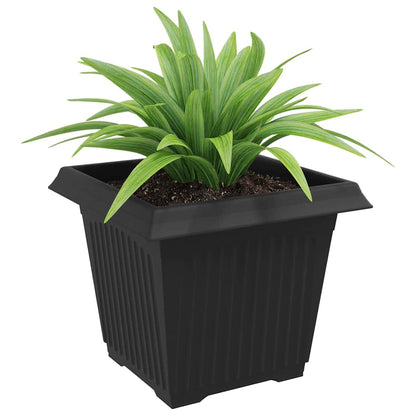 Vierkante Bloempot 24 pcs Zwart 43 x 43 x 33.5 cm Kunststof