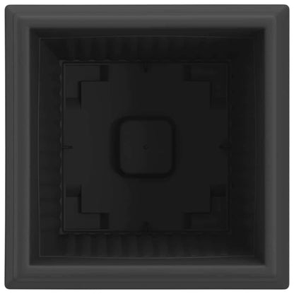 Vierkante Bloempot 24 pcs Zwart 43 x 43 x 33.5 cm Kunststof