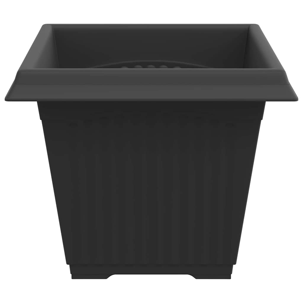 Vierkante Bloempot 24 pcs Zwart 43 x 43 x 33.5 cm Kunststof