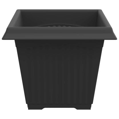 Vierkante Bloempot 24 pcs Zwart 43 x 43 x 33.5 cm Kunststof