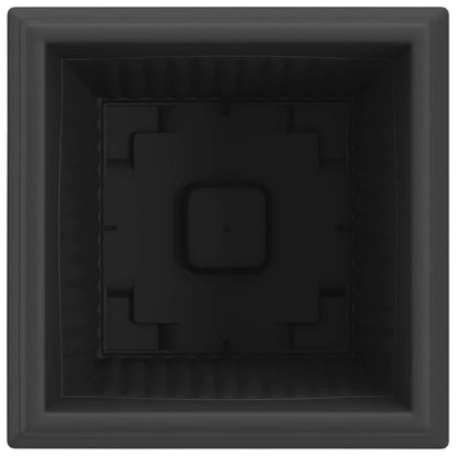 Vierkante Bloempot 24 pcs Zwart 43 x 43 x 33.5 cm Kunststof