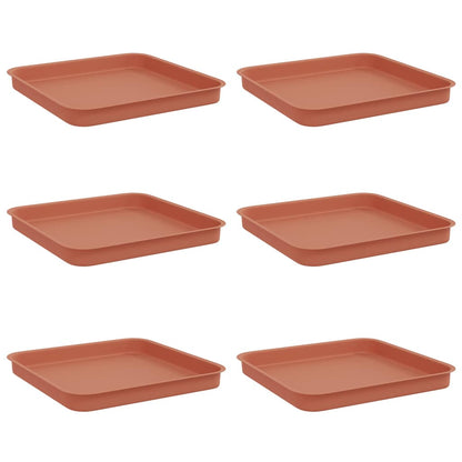 Vierkante Bloemenschotel 6 Pcs Kunststof