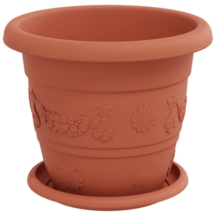 Plantenpotten 6 Pcs Ø 22 X 18 Cm Kunststof