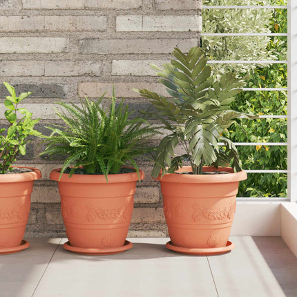 Plantenpotten 6 Pcs Ø 22 X 18 Cm Kunststof