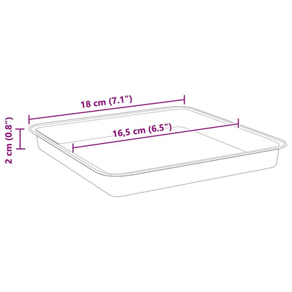 Plantenpotten 6 Pcs 23 X 23 X 17,5 Cm Kunststof