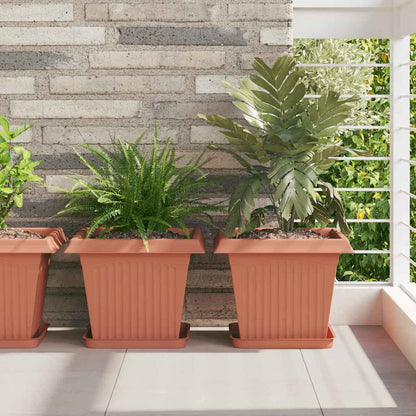 Plantenpotten 6 Pcs 23 X 23 X 17,5 Cm Kunststof