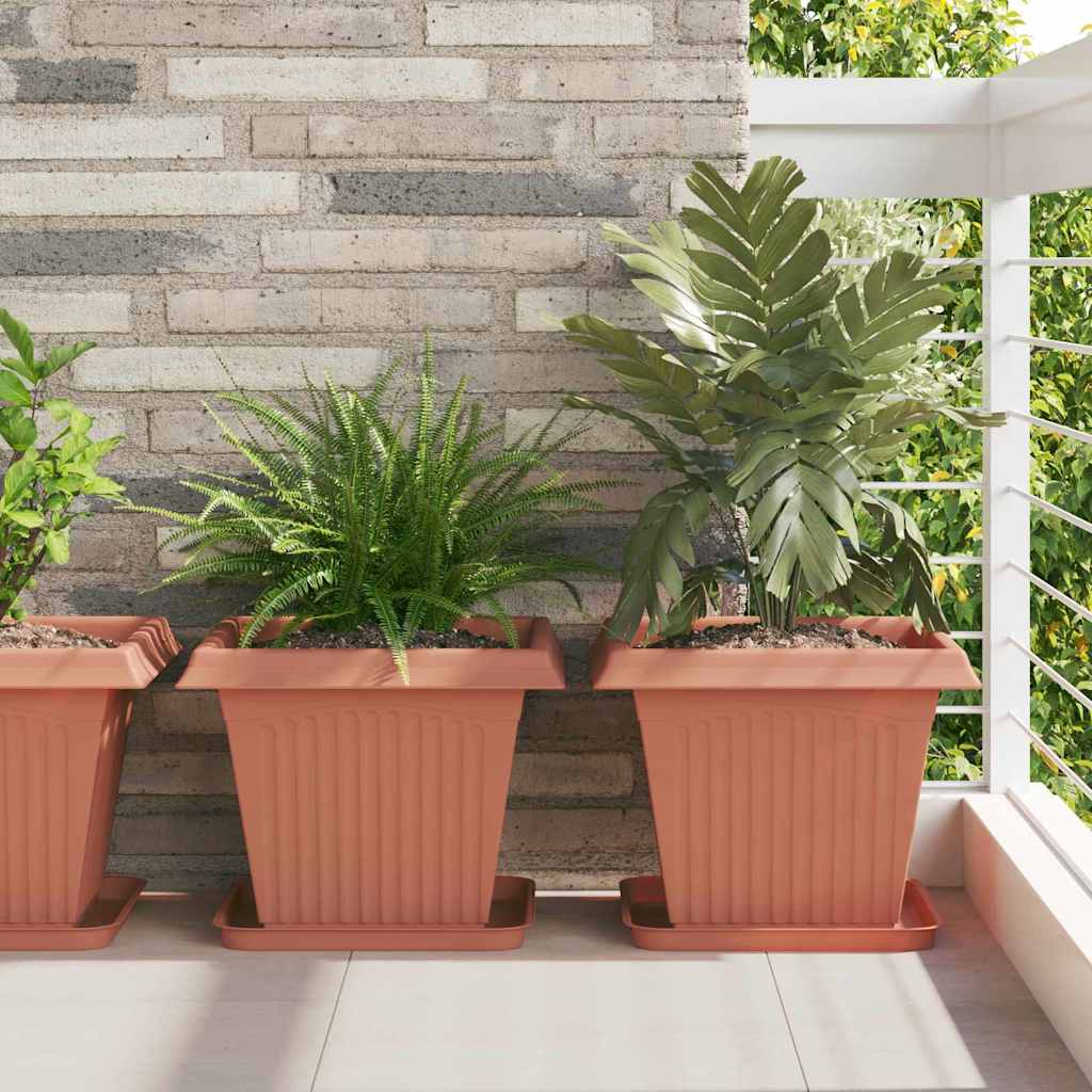 Plantenpotten 6 Pcs 23 X 23 X 17,5 Cm Kunststof