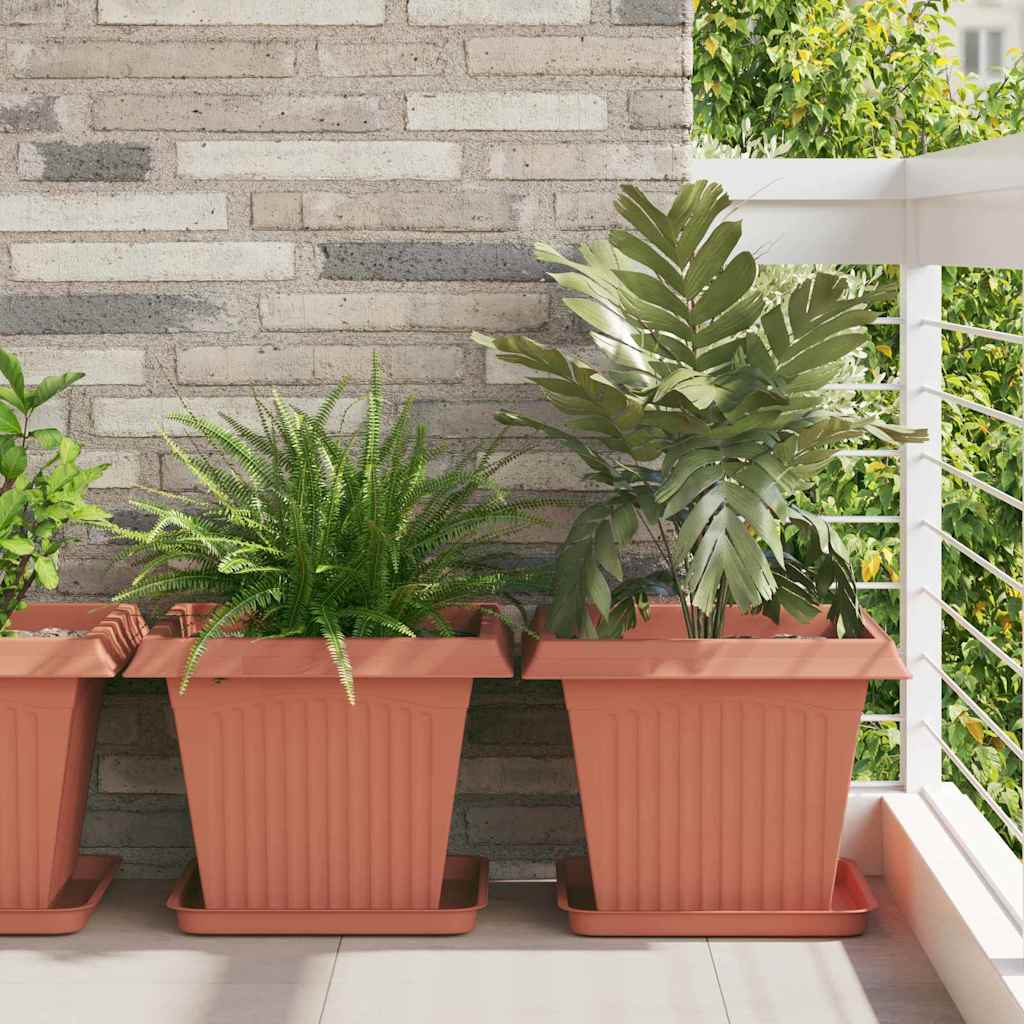 Plantenpotten 6 Pcs 23 X 23 X 17,5 Cm Kunststof