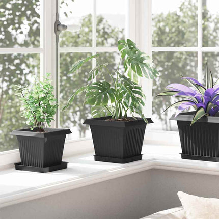 Plantenpotten 6 Pcs 20 X 20 X 16 Cm Kunststof