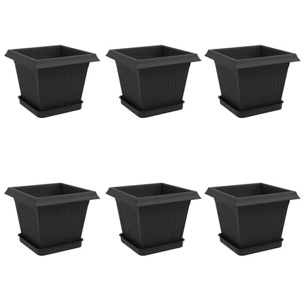 Plantenpotten 6 Pcs 20 X 20 X 16 Cm Kunststof