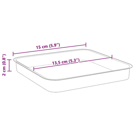 Plantenpotten 6 Pcs 20 X 20 X 16 Cm Kunststof