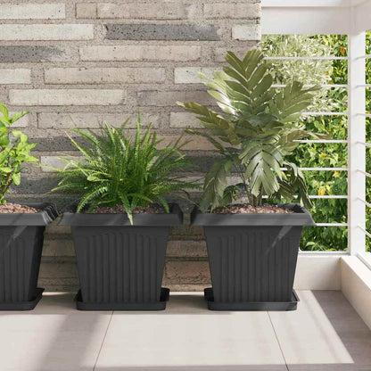 Plantenpotten 6 Pcs 23 X 23 X 17,5 Cm Kunststof