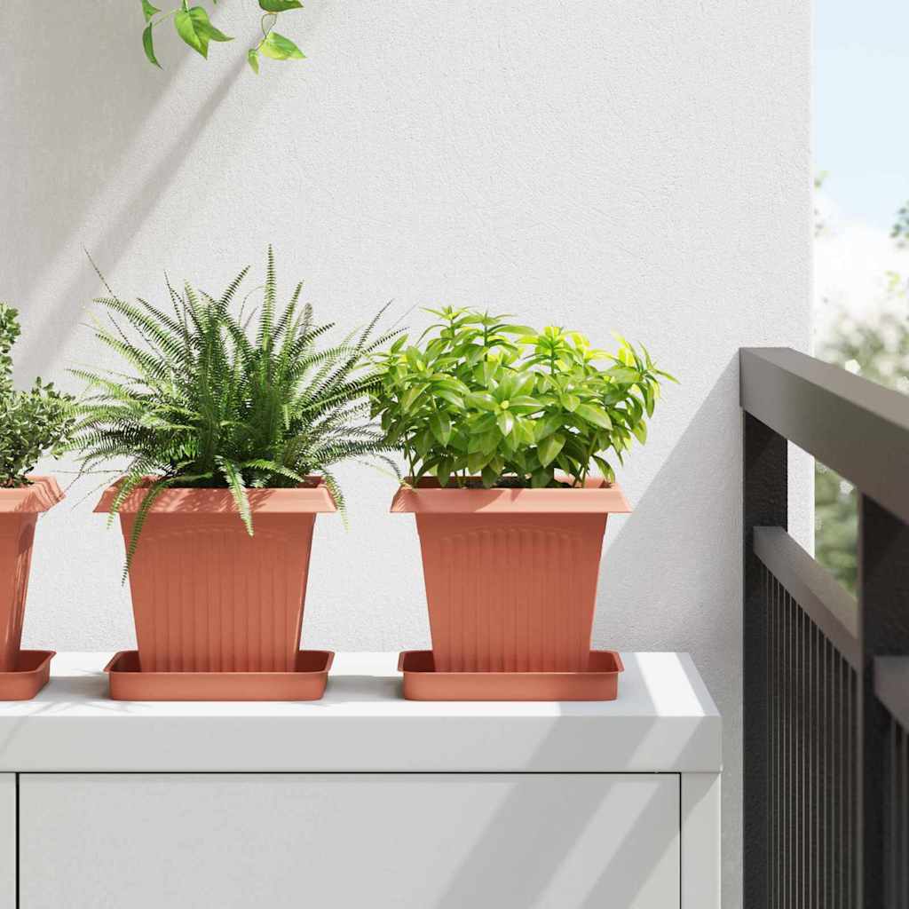 Plantenpotten 6 Pcs 23 X 23 X 17,5 Cm Kunststof
