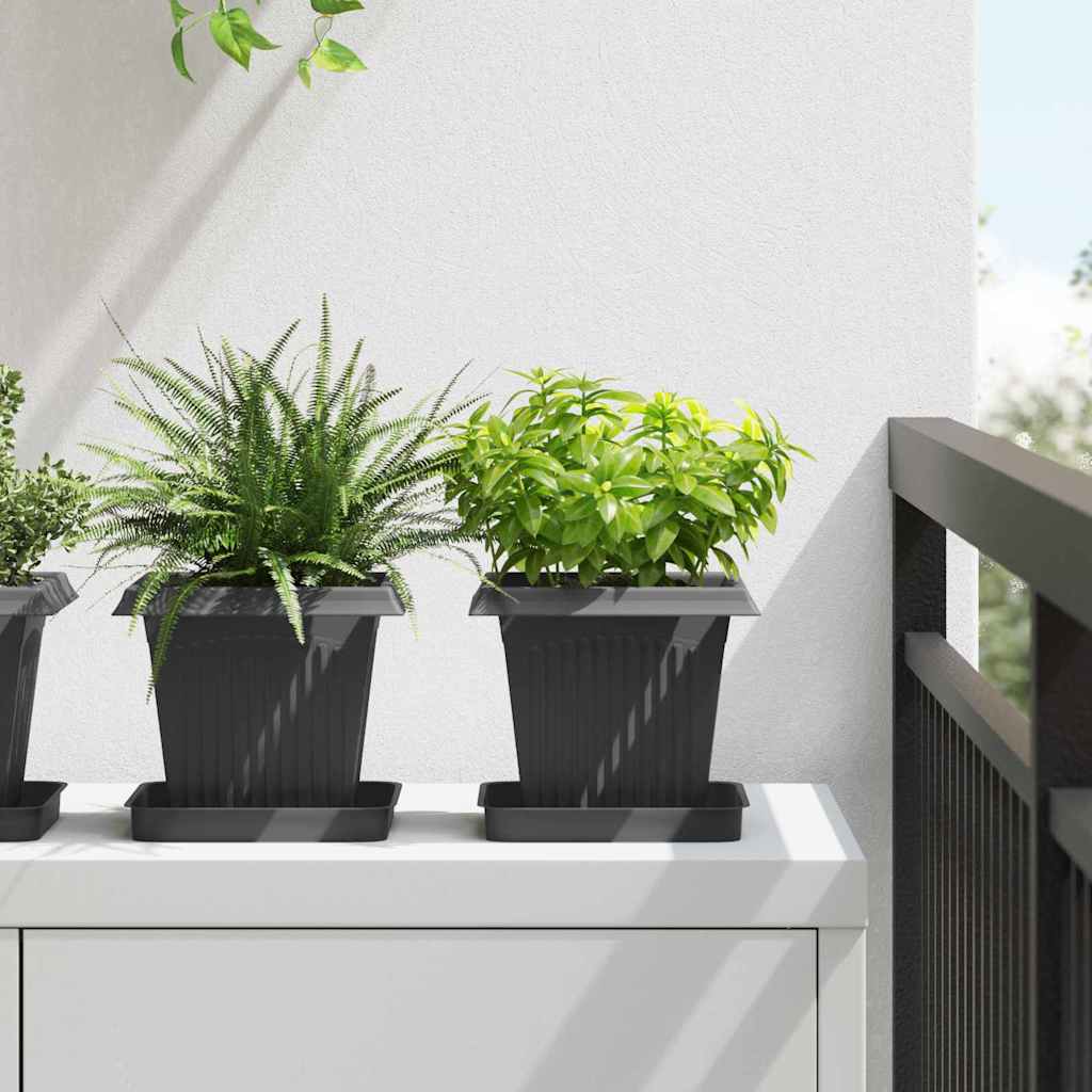 Plantenpotten 6 Pcs 23 X 23 X 17,5 Cm Kunststof