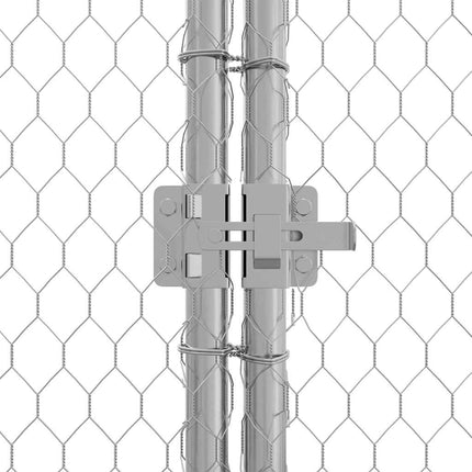 Kippenhok Zilver 200 X 170 X 177 Cm Gegalvaniseerd Staal