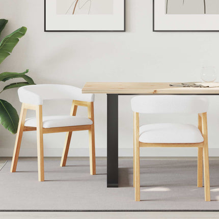Eettafelstoelen 2 Pcs Licht Bruin 54 X 57 X 73 Cm